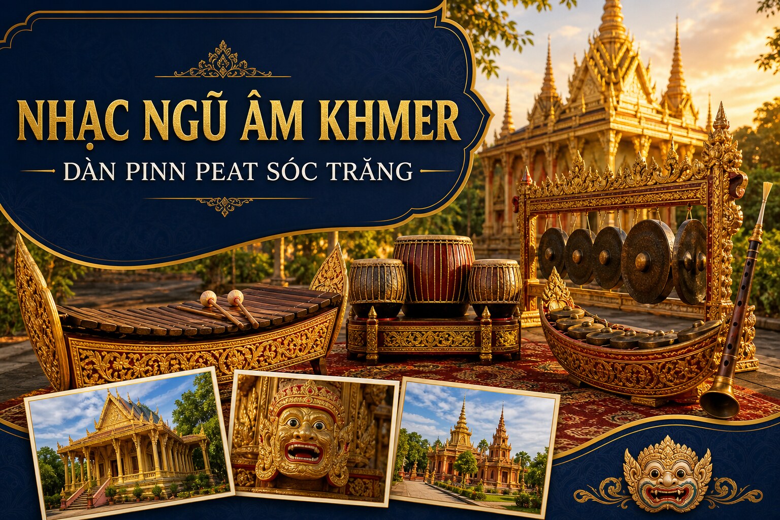 Nhạc Ngũ Âm Khmer Sóc Trăng: Dàn Pinn Peat Năm Thành Phần