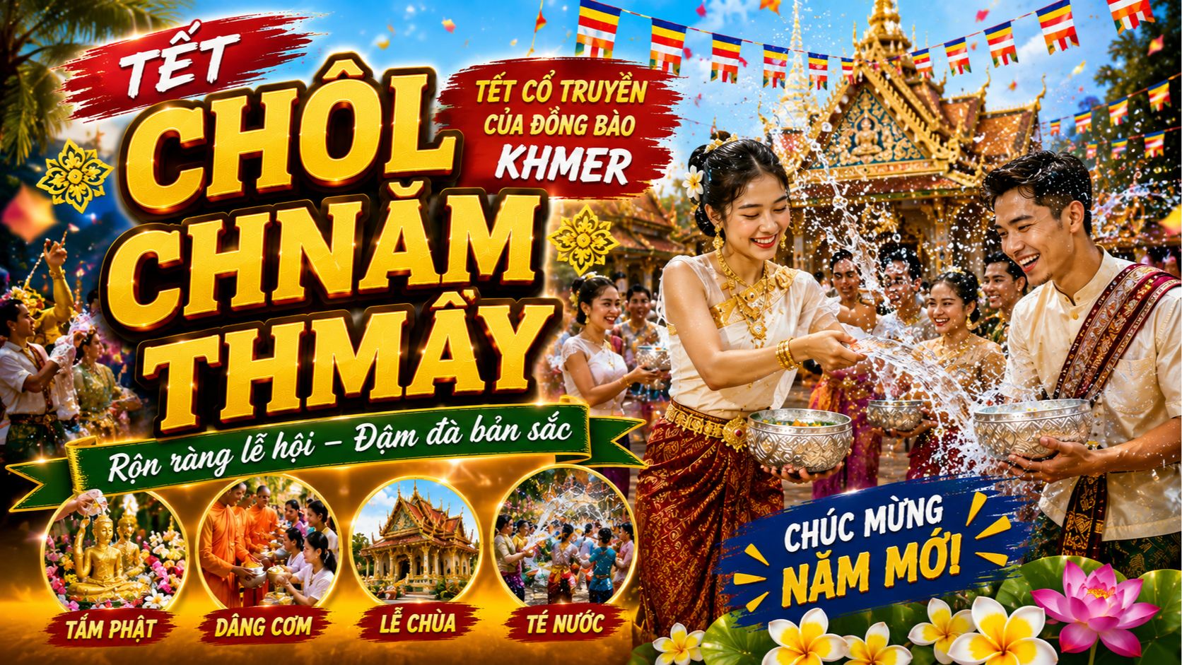 Tết Chôl Chnăm Thmây Trà Vinh: Tết Cổ Truyền Của Người Khmer