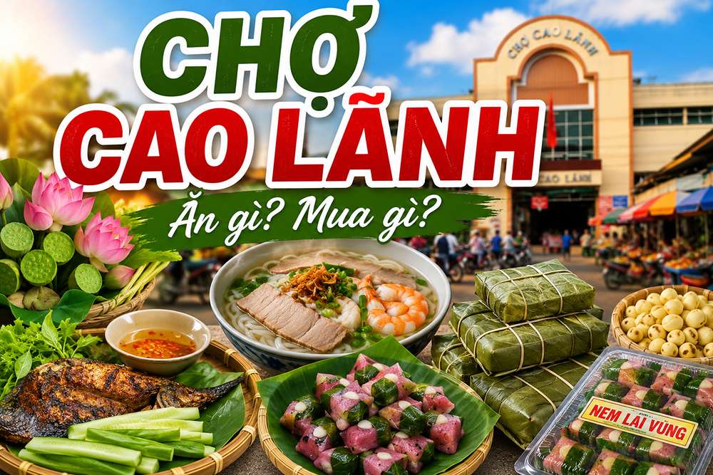 Chợ Cao Lãnh Đồng Tháp Ăn Gì? 7 Đặc Sản Sen Tháp Mười