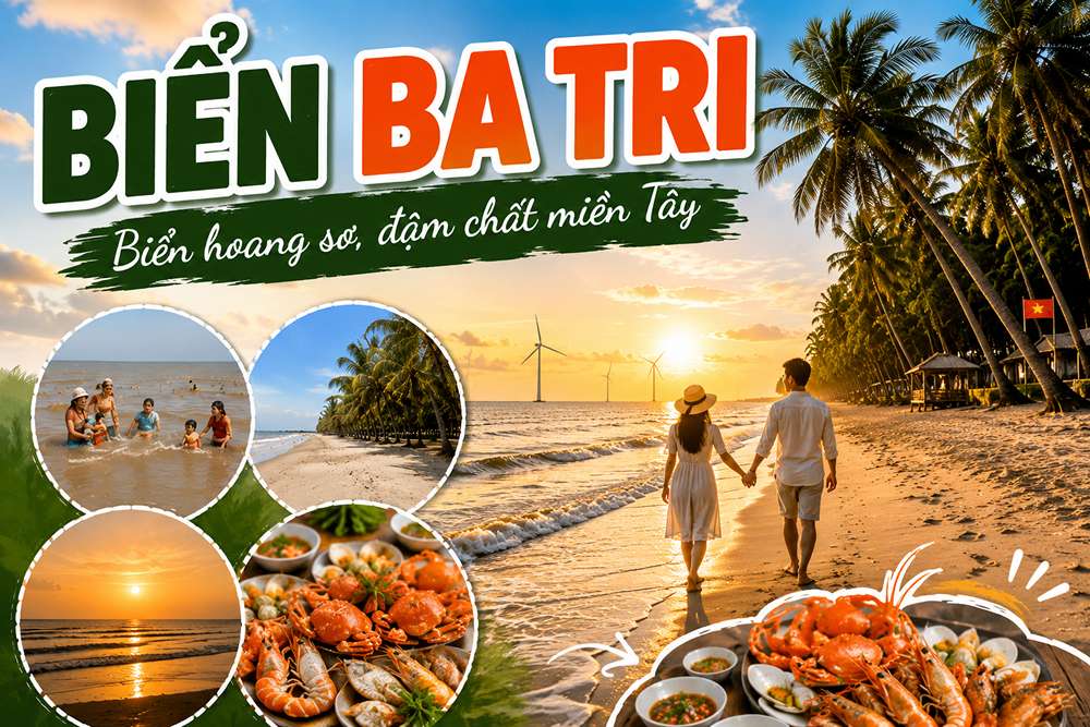 Biển Ba Tri Bến Tre: Cẩm Nang Đi Biển Cồn Dừa Đẹp