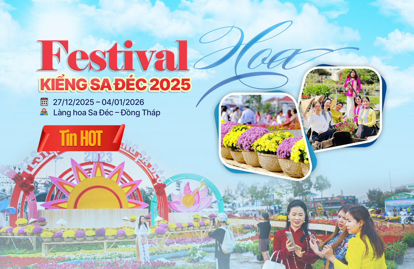 Festival hoa kiểng Sa Đéc 2025: Lễ hội ngập tràn sắc xuân giữa lòng Đồng Tháp