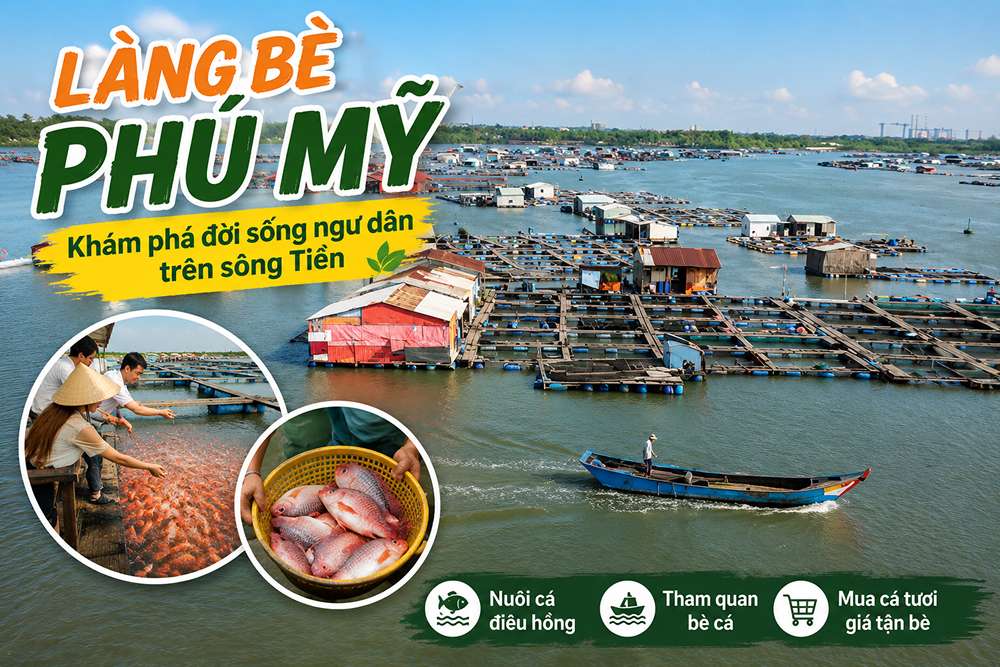 Làng Bè Phú Mỹ Tiền Giang: Khám Phá Bè Cá Sông Tiền