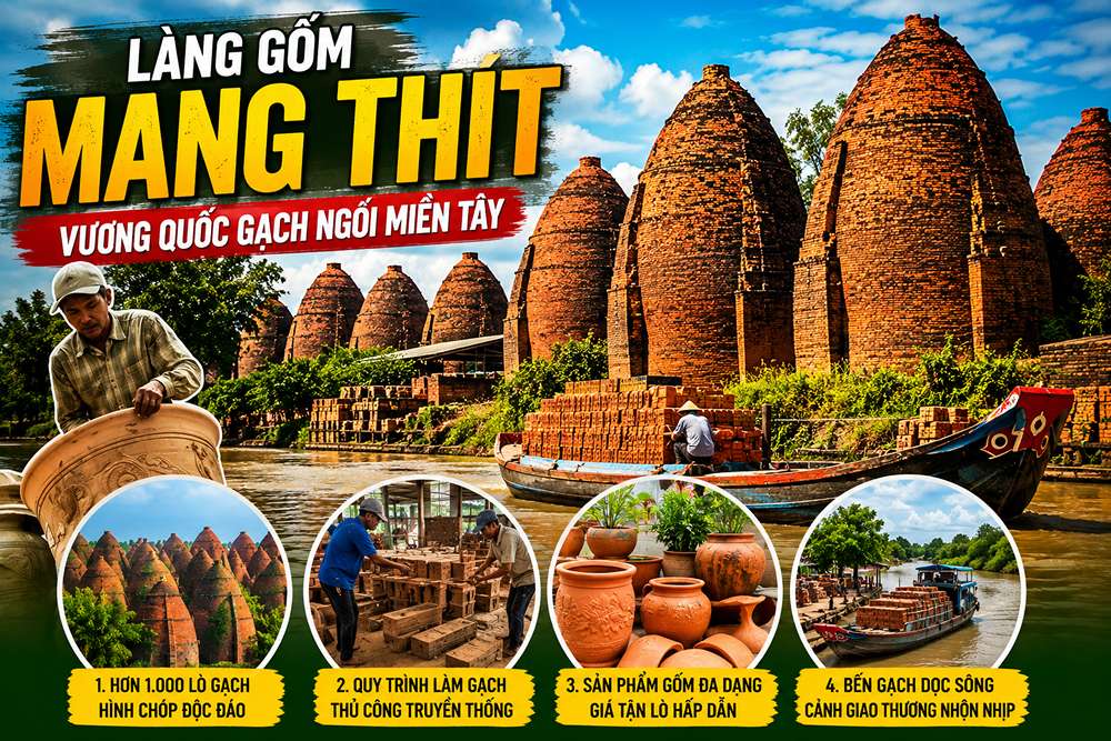 Làng Nghề Gốm Đỏ Mang Thít Vĩnh Long: Vương Quốc Gạch