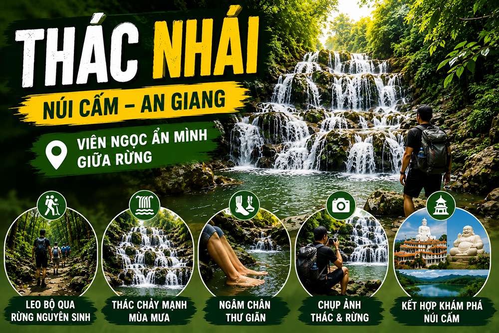 Thác Nhái An Giang: Khám Phá Thác Mùa Mưa T6-T10
