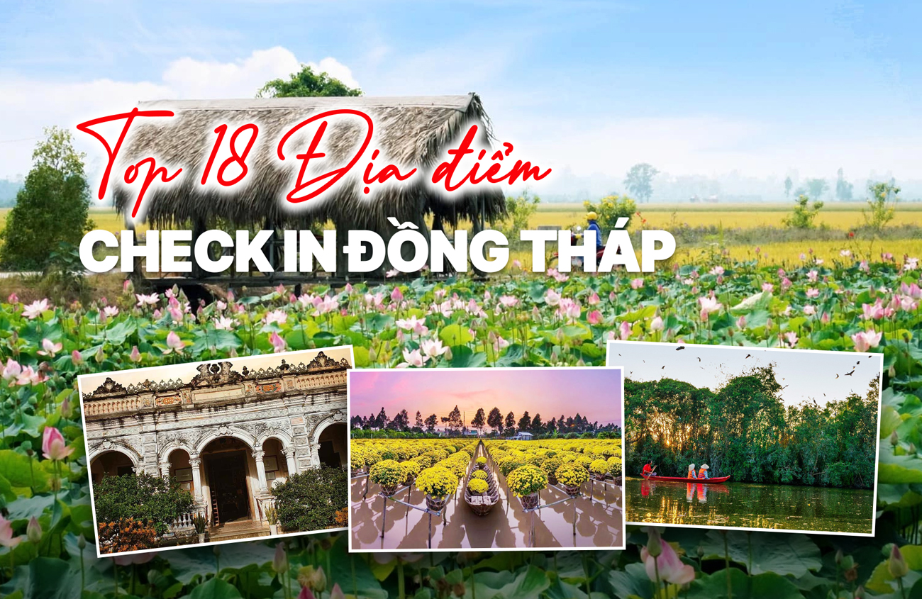 Top 18 địa điểm du lịch Đồng Tháp check-in cực chất 2025