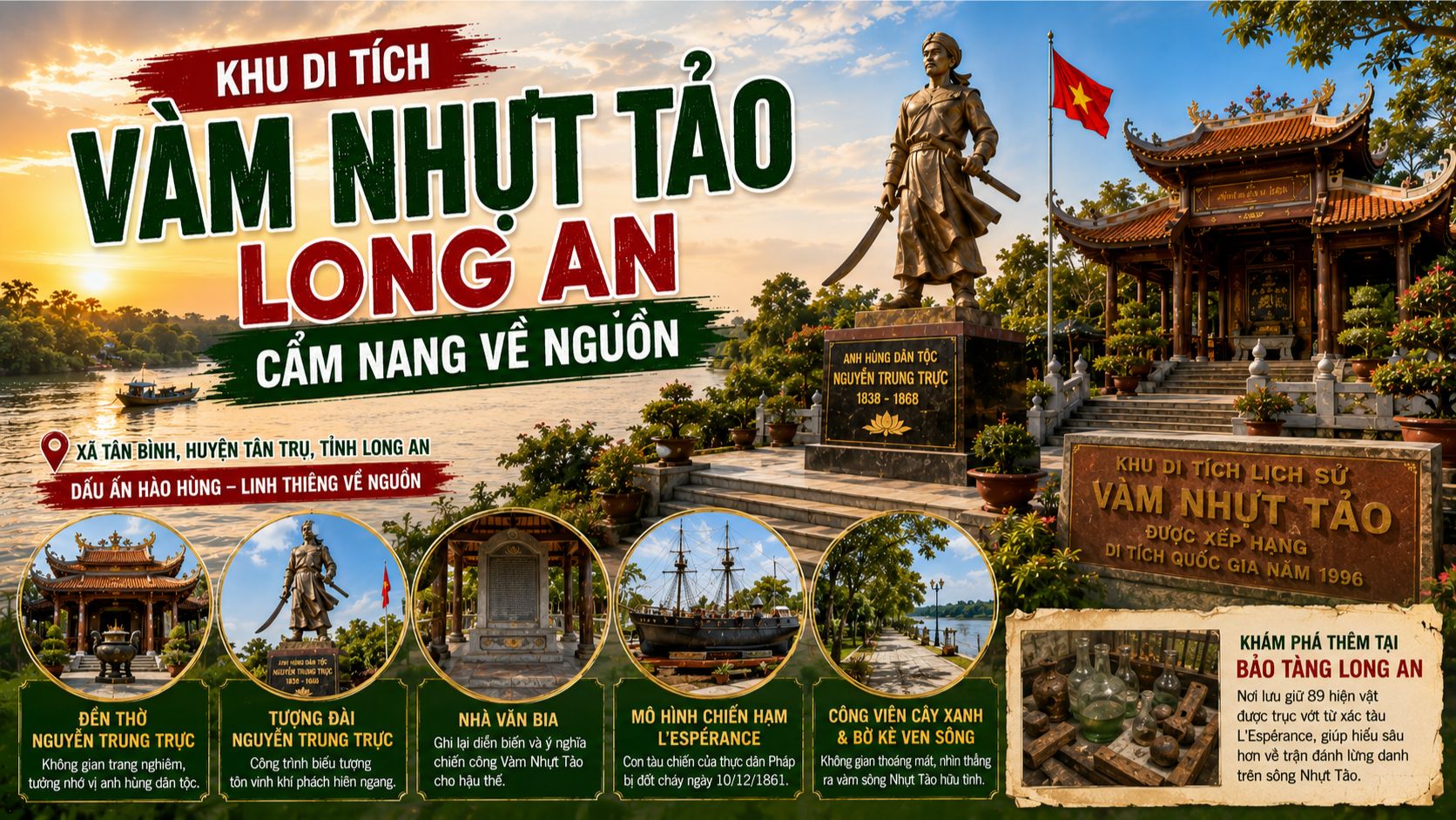Khu Di Tích Vàm Nhựt Tảo Long An: Cẩm Nang Về Nguồn