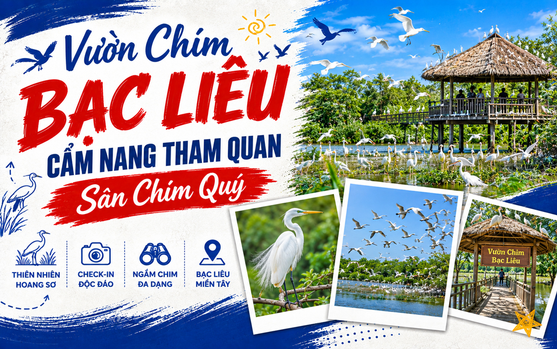 Vườn Chim Bạc Liêu: Cẩm Nang Tham Quan Sân Chim Quý