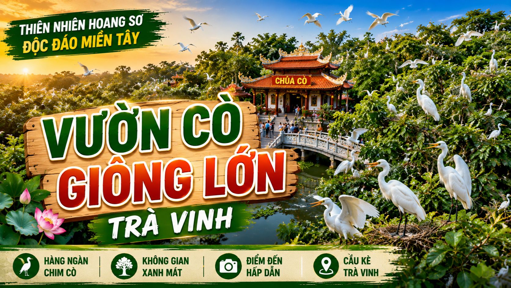Vườn Cò Giồng Lớn Trà Vinh: Cẩm Nang Du Lịch Từ A-Z
