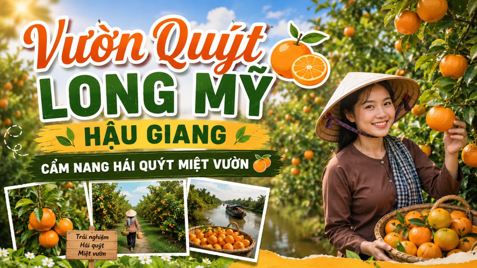 Vườn Quýt Long Mỹ Hậu Giang: Cẩm Nang Hái Quýt Miệt Vườn