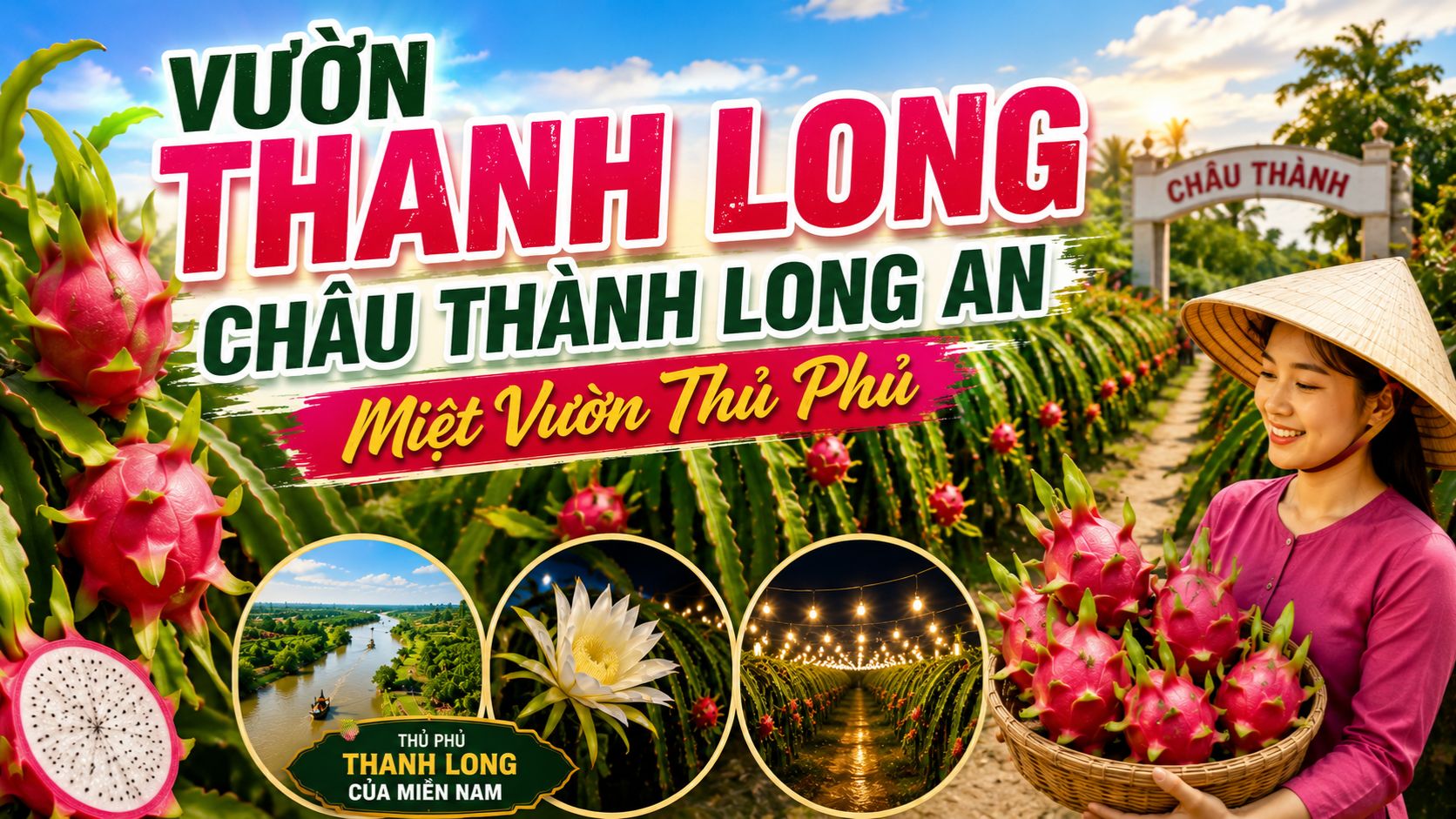 Vườn Thanh Long Châu Thành Long An: Miệt Vườn Thủ Phủ