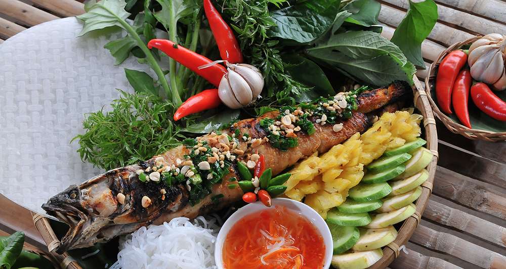 Cá lóc nướng trui