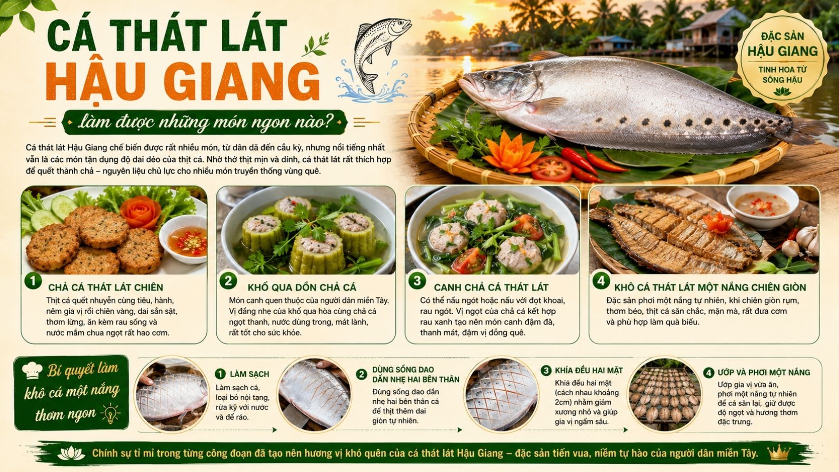 Cá thát lát Hậu Giang làm được những món ngon nào?