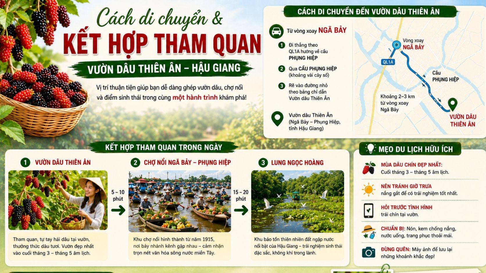 Cách di chuyển và kết hợp tham quan?