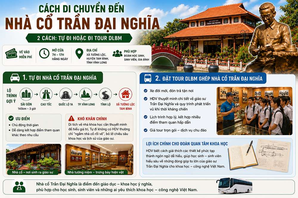 Cách di chuyển đến nhà cổ Trần Đại Nghĩa