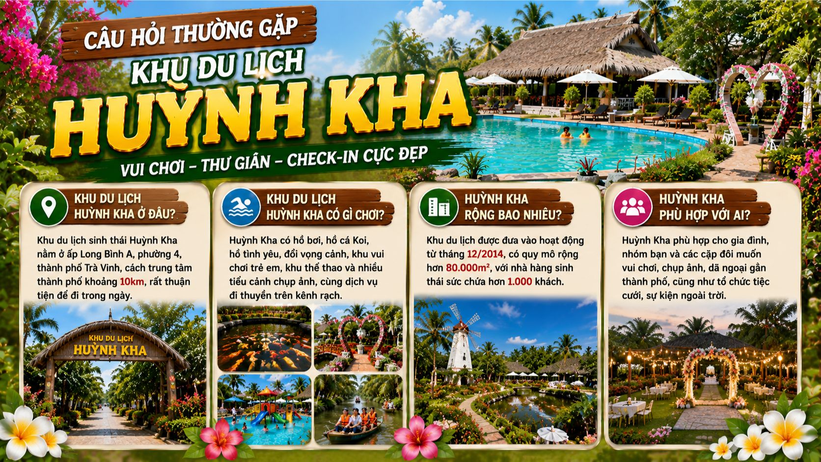 Câu hỏi thường gặp khu du lịch Huỳnh Kha