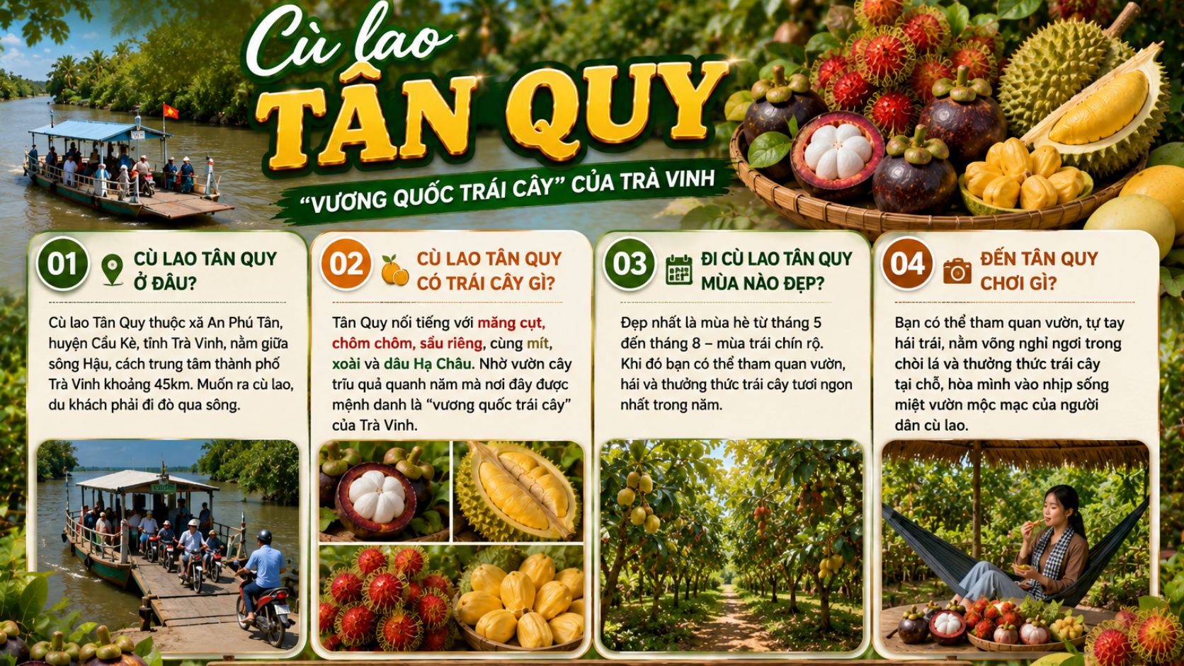 Câu hỏi thường gặp về Cù Lao Tân Quy