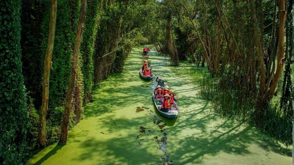  Chèo thuyền tre miền tây yên bình 