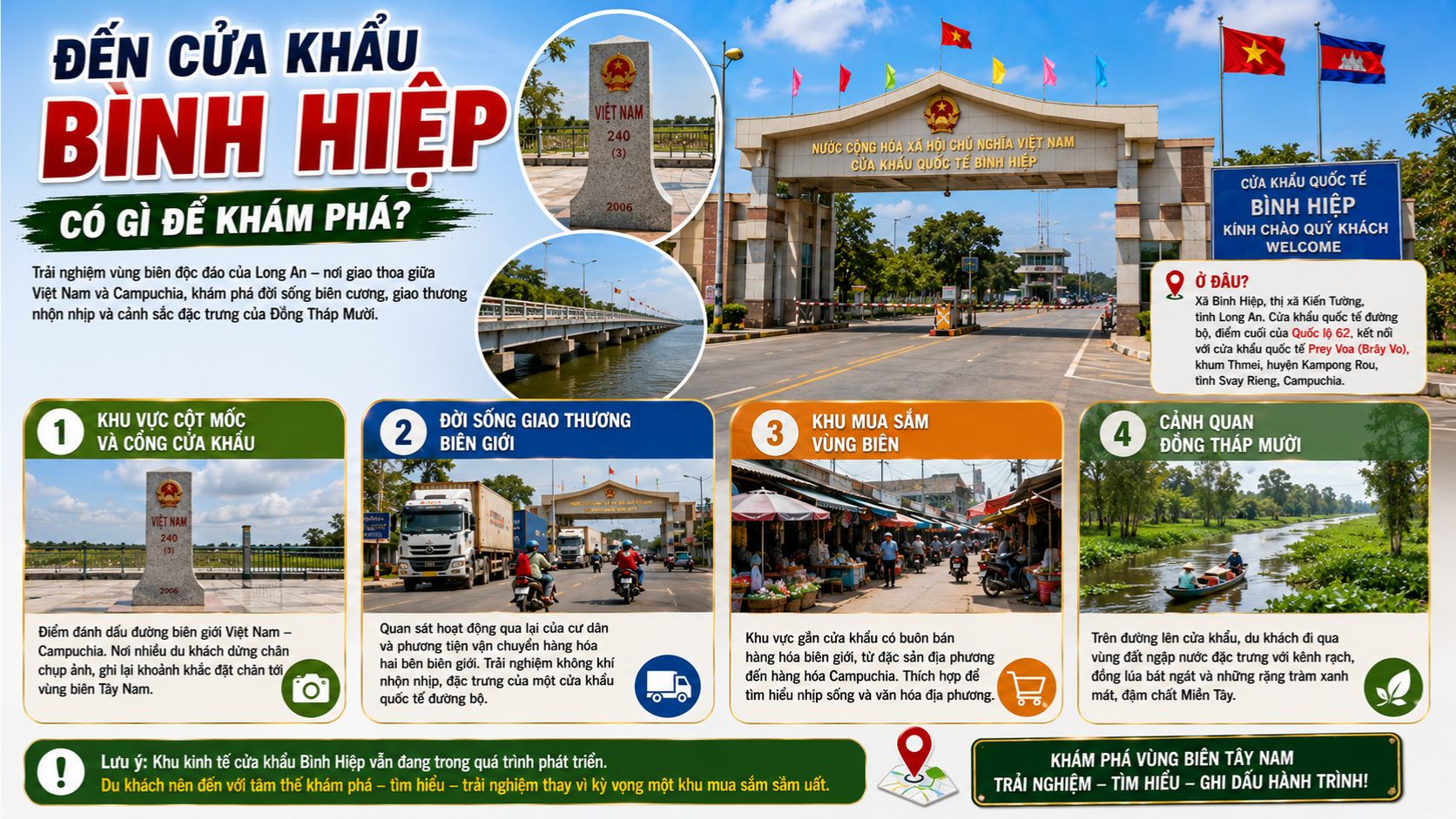 Đến cửa khẩu Bình Hiệp có gì để khám phá?