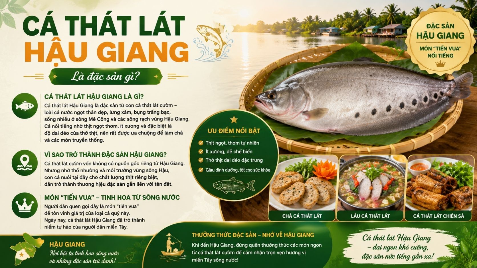Cá thát lát Hậu Giang là đặc sản gì?