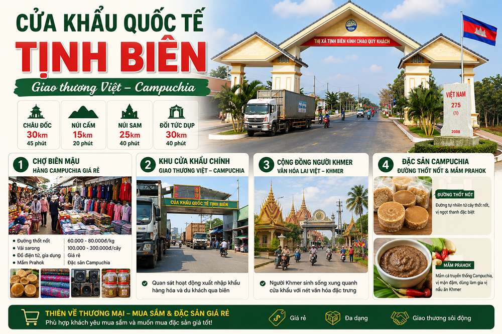 Cửa khẩu Tịnh Biên có gì đặc trưng?