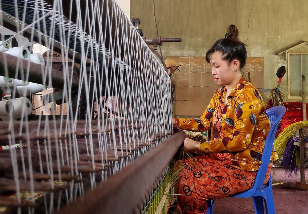 Quy trình dệt chiếu