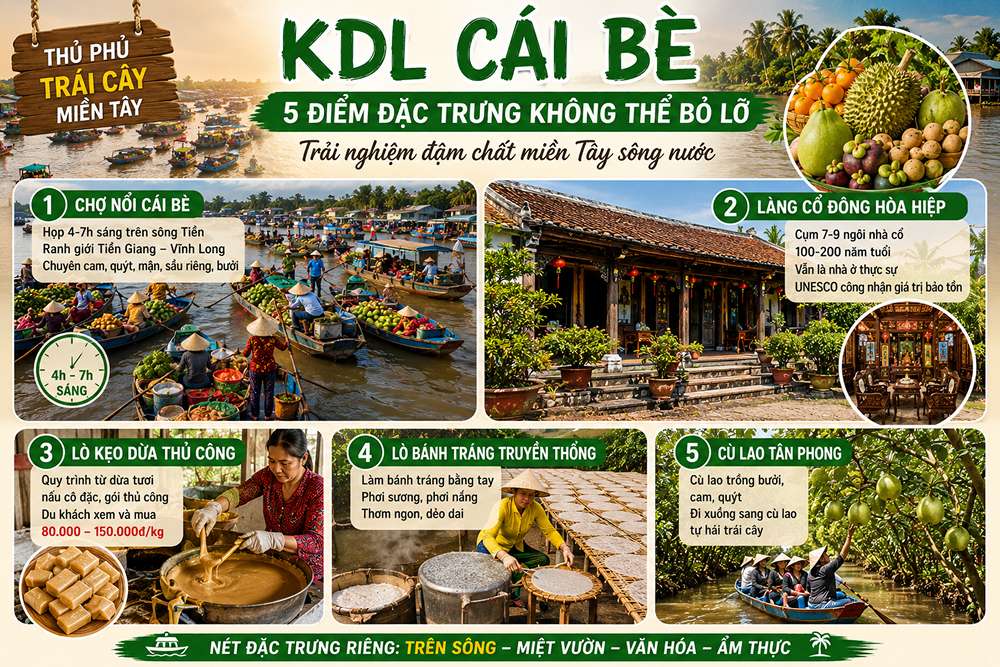 KDL Cái Bè có gì đặc trưng?