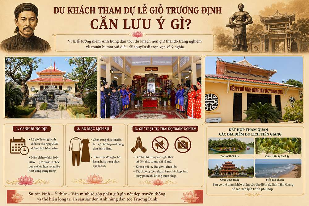 Du khách tham dự lễ giỗ Trương Định cần lưu ý gì?