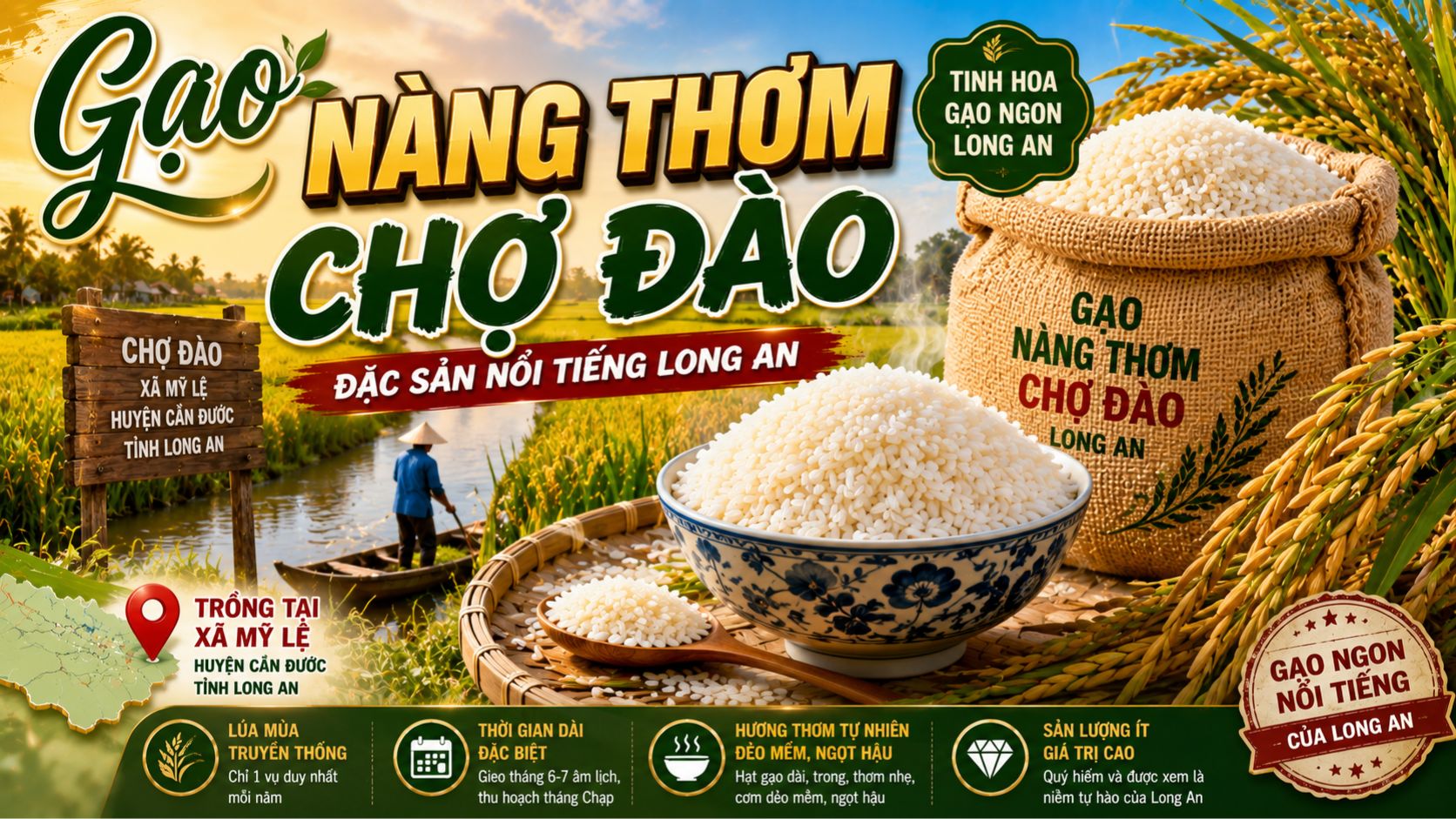 Gạo Nàng Thơm Chợ Đào là gì, trồng ở đâu?