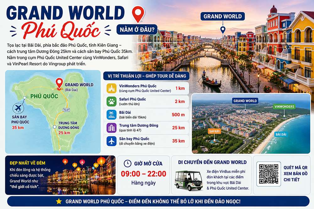 Grand World Phú Quốc nằm ở đâu?