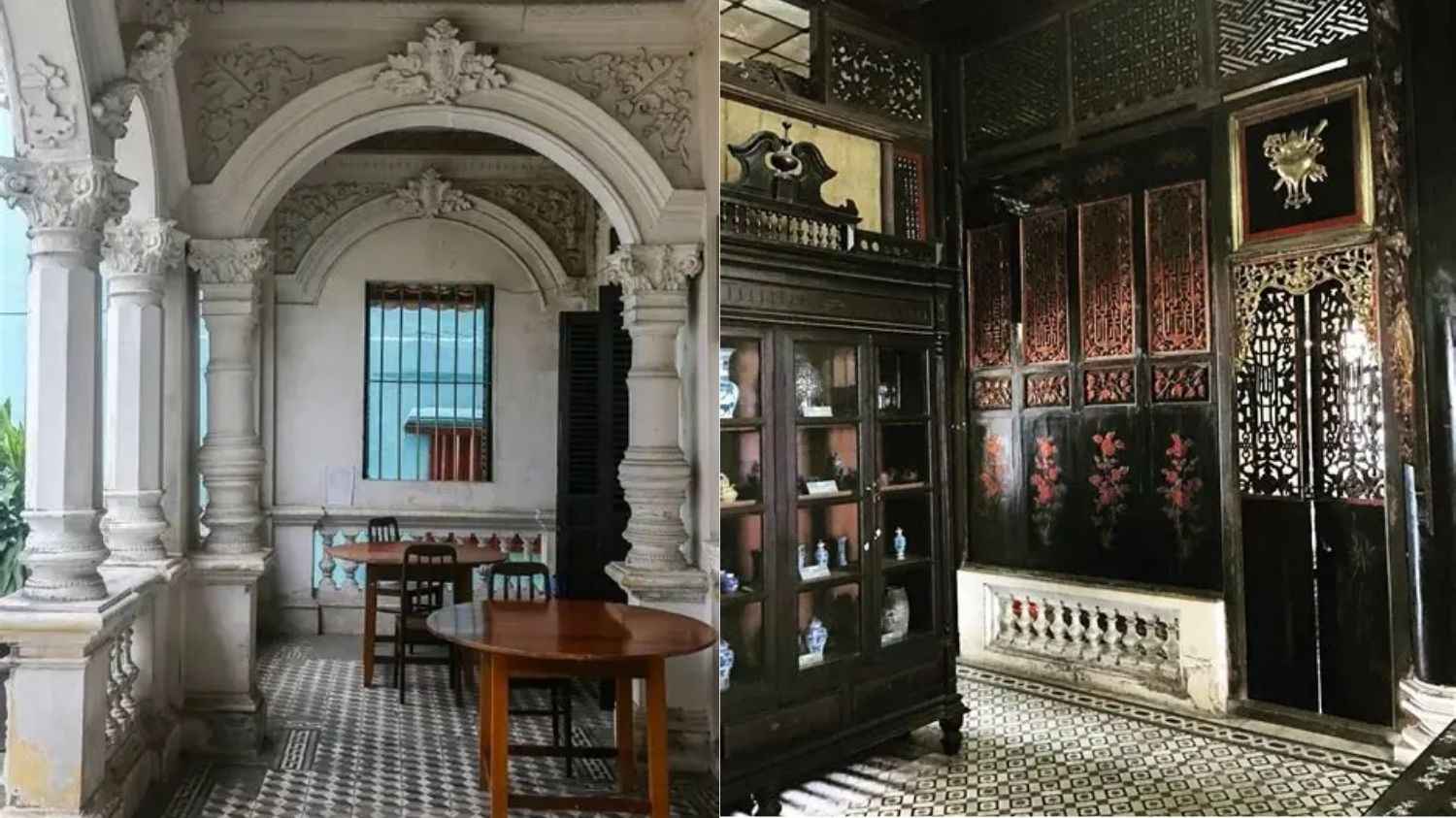 Kết cấu nhà gỗ truyền thống kết hợp vật liệu Pháp tại Nhà cổ Huỳnh Thủy Lê