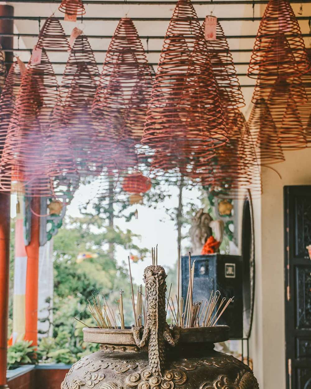 Không gian yên tĩnh tại chùa