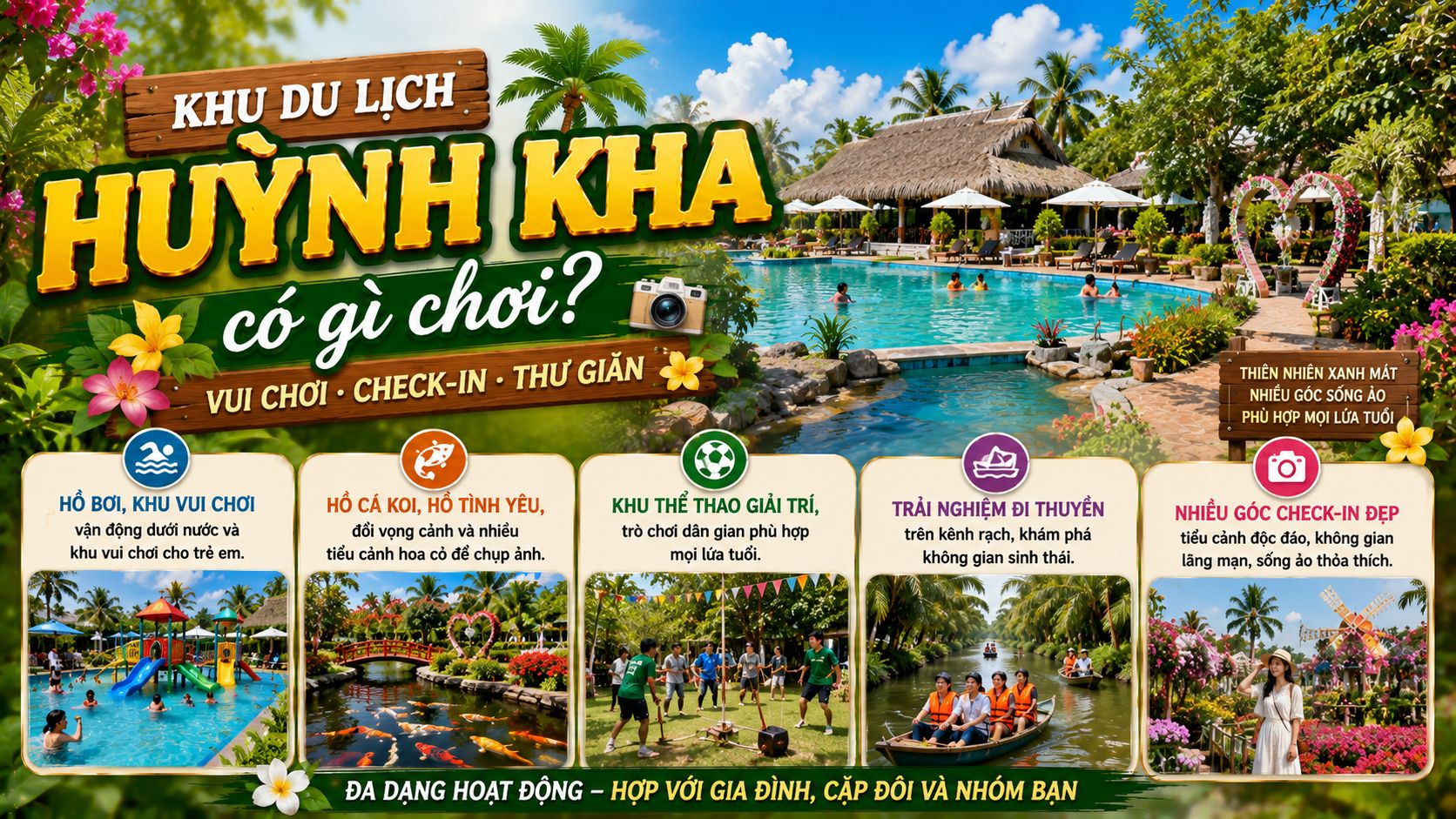 Khu du lịch Huỳnh Kha có gì chơi?