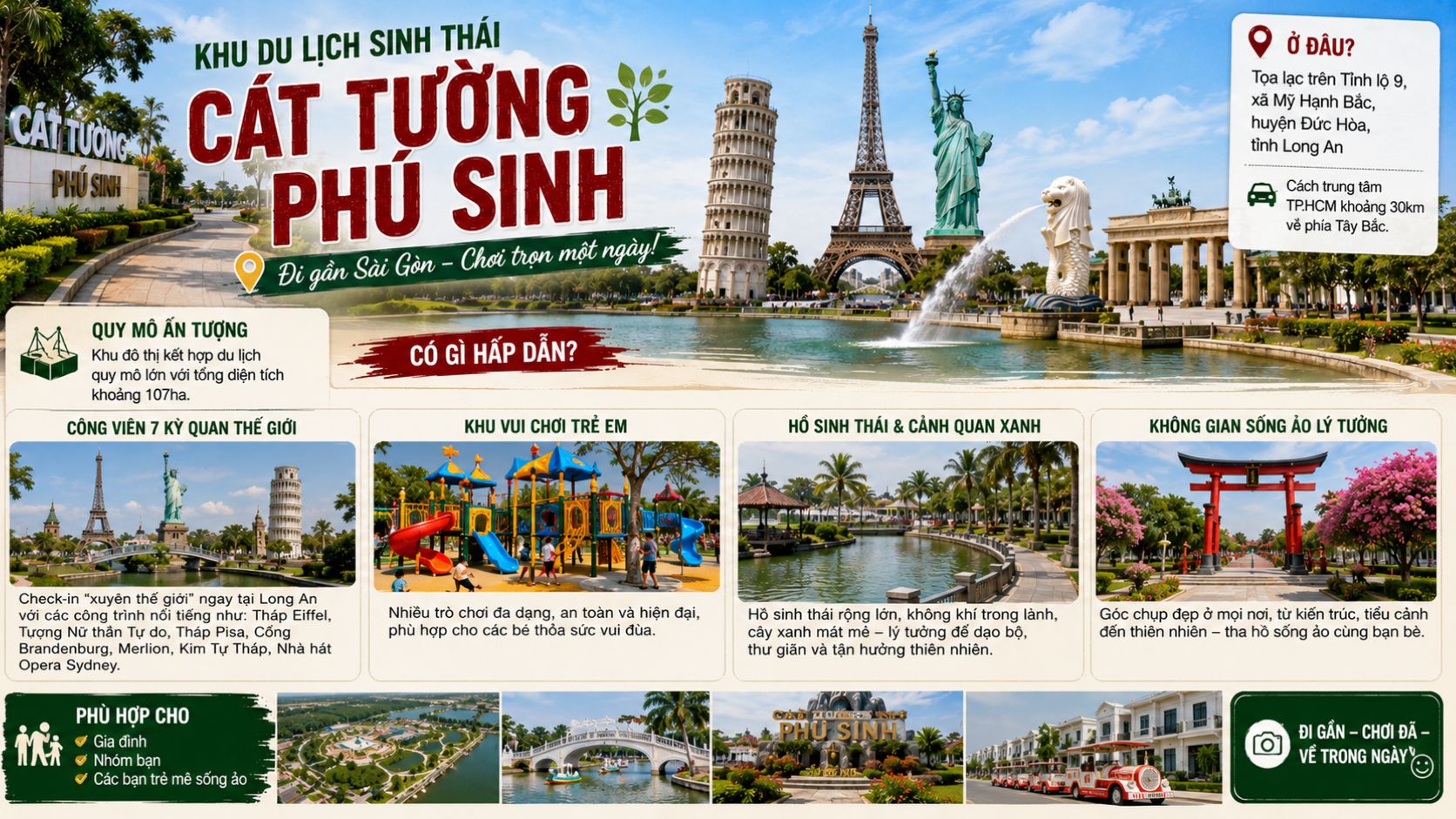 Khu du lịch Cát Tường Phú Sinh ở đâu, có gì hấp dẫn?