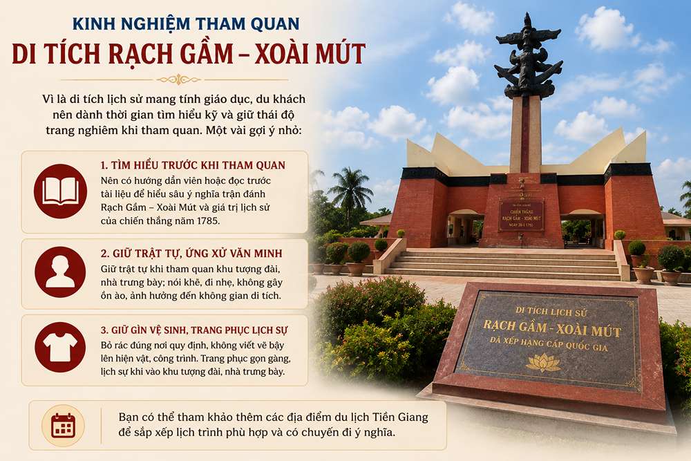 Kinh nghiệm tham quan di tích Rạch Gầm – Xoài Mút?