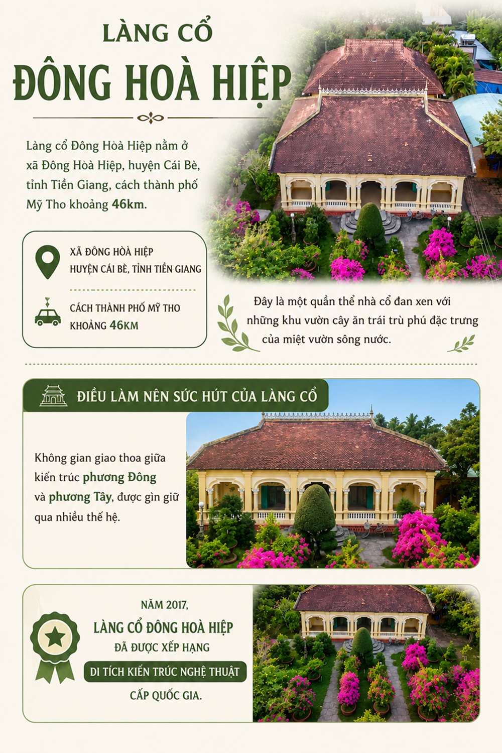 Làng cổ Đông Hòa Hiệp ở đâu?