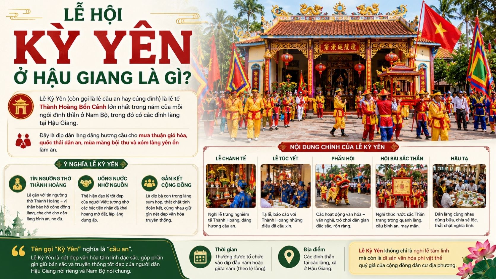 Lễ hội Kỳ Yên ở Hậu Giang là gì?