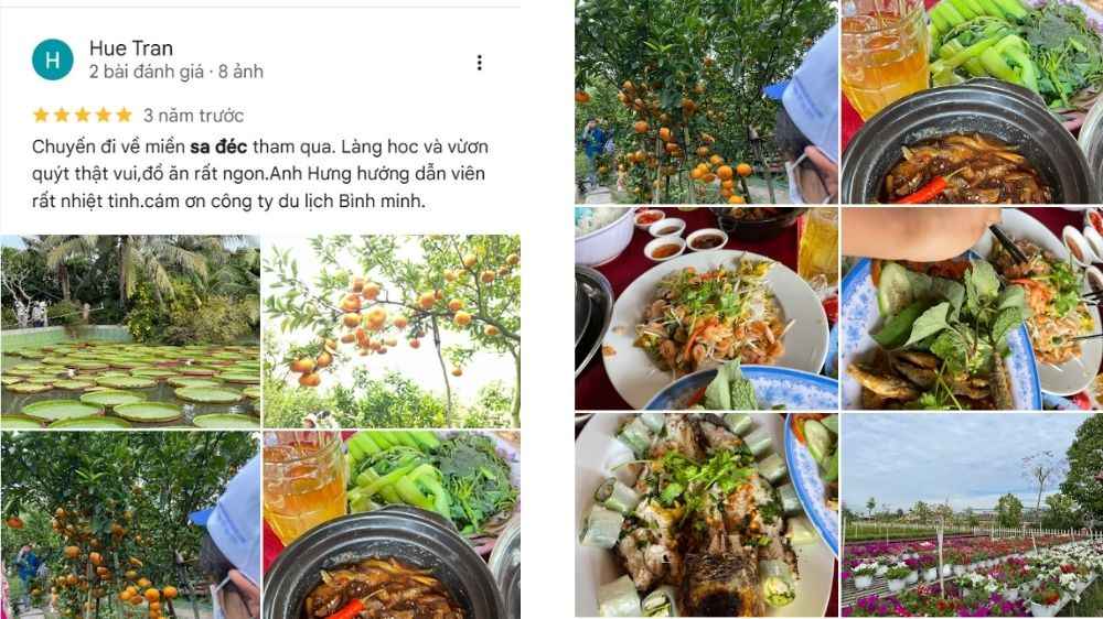 Review của du khách về tour du lịch Đồng Tháp