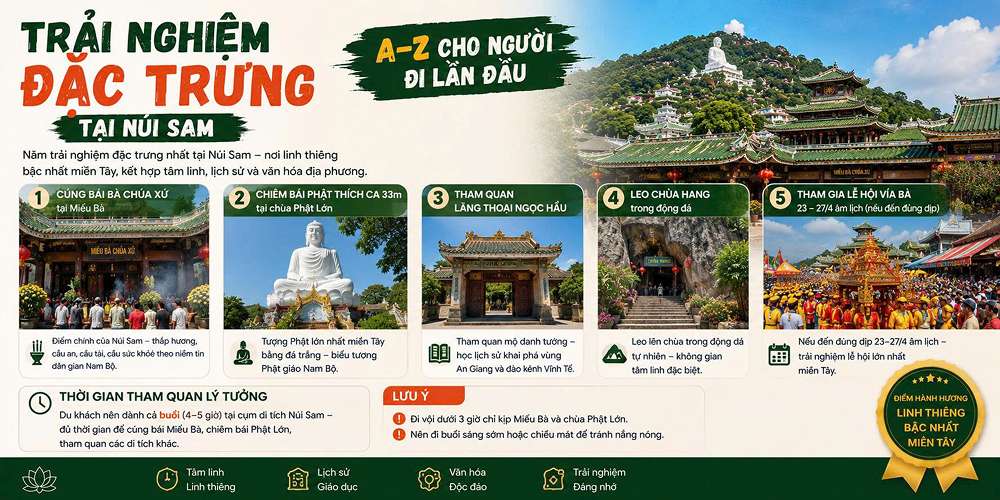 Cách di chuyển đến Núi Sam