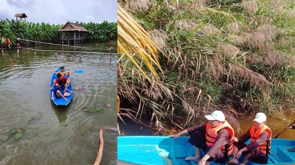 Trải nghiệm đi xuồng tham quan rừng tràm Hương Tràm