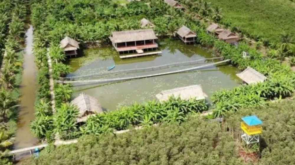 Vị trí Khu du lịch sinh thái Hương Tràm tại xã Khánh An Cà Mau