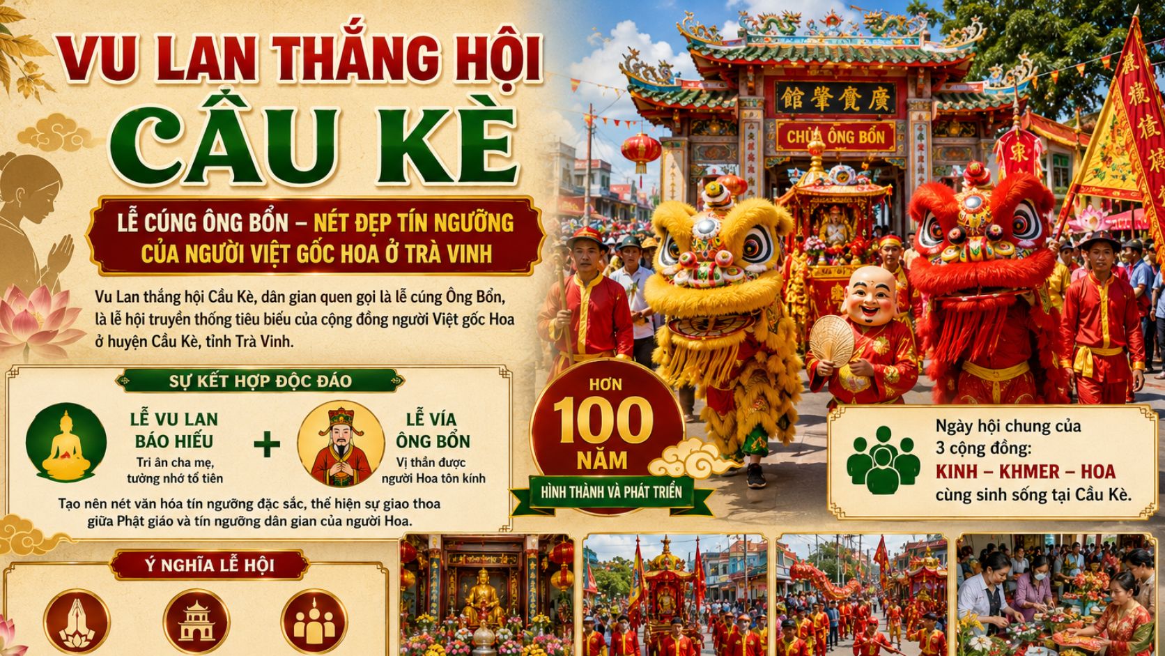 Vu Lan thắng hội Cầu Kè là lễ hội gì?