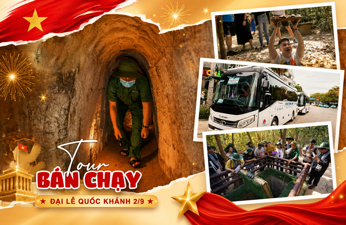 THAM QUAN ĐỊA ĐẠO CỦ CHI 1/2 NGÀY - SỐNG LẠI KÝ ỨC HÀO HÙNG
