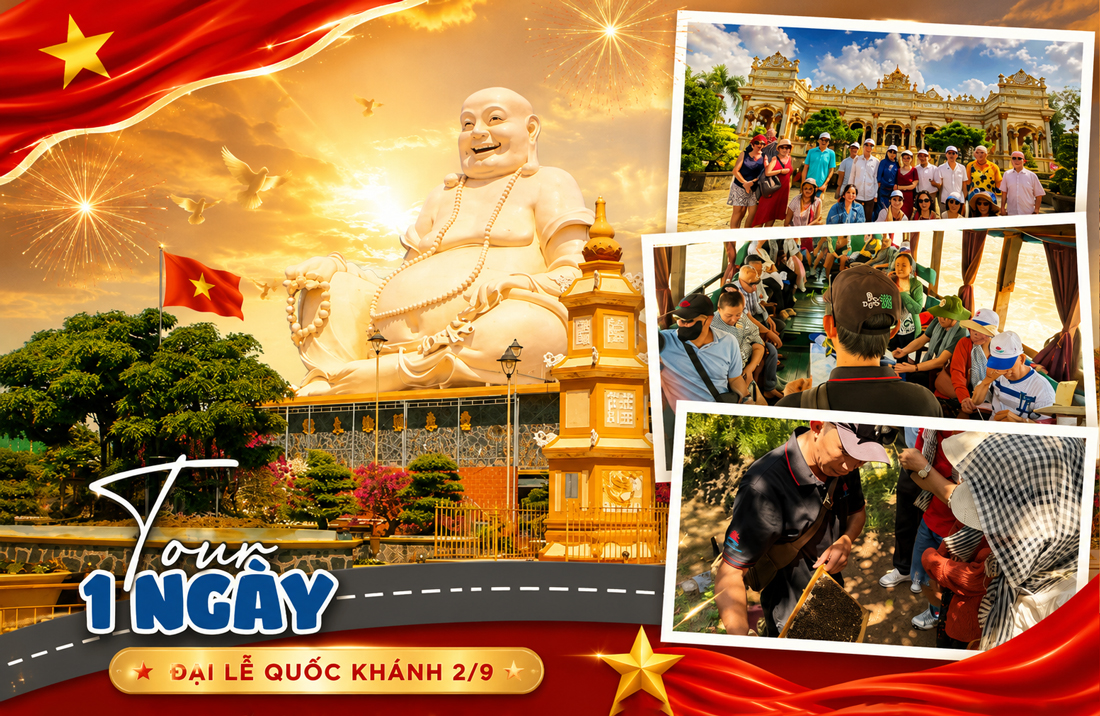 TOUR THAM QUAN MỸ THO - VƯỜN TRÁI CÂY -  BẾN TRE 1 NGÀY GIÁ RẺ