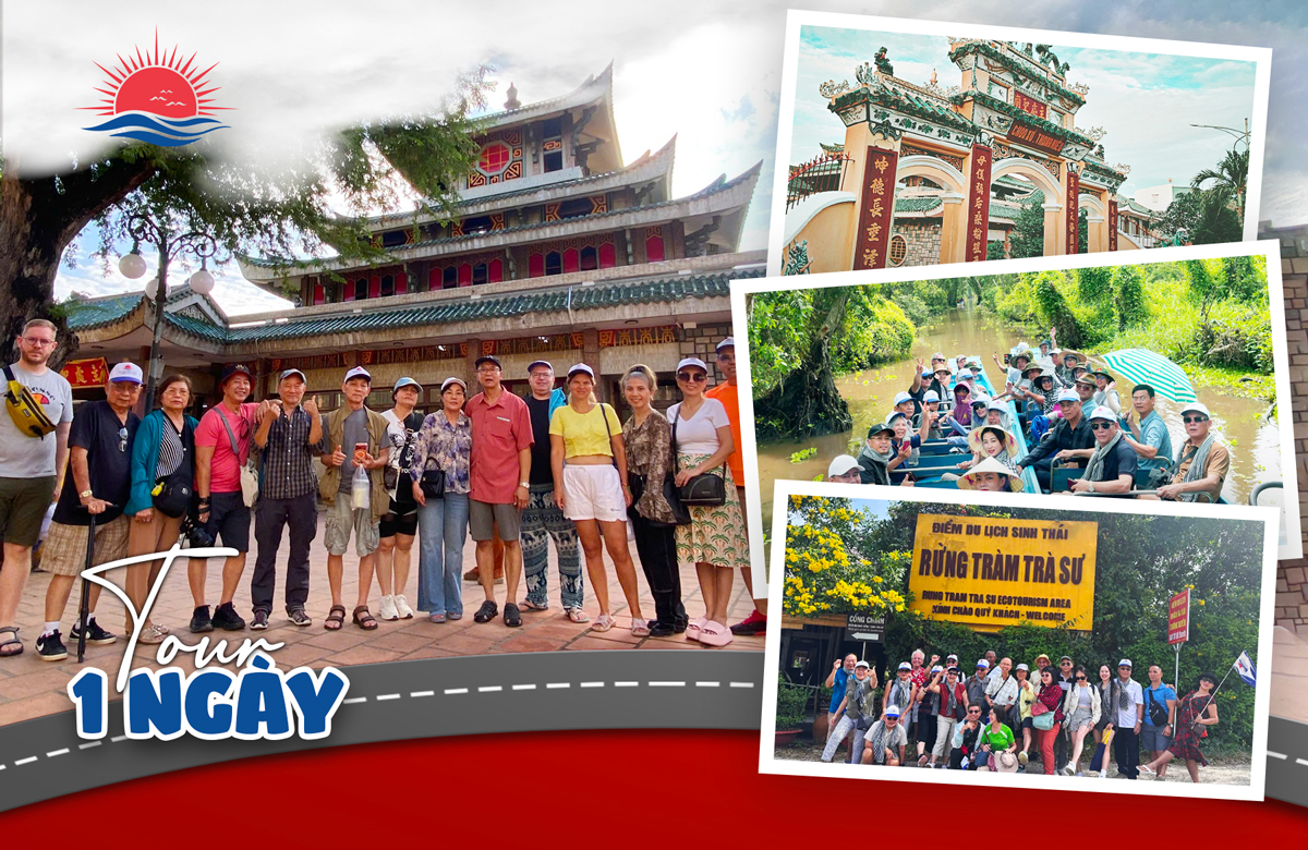 TOUR CẦN THƠ - CHÂU ĐỐC - MIẾU BÀ CHÚA XỨ - RỪNG TRÀ SƯ 1 NGÀY