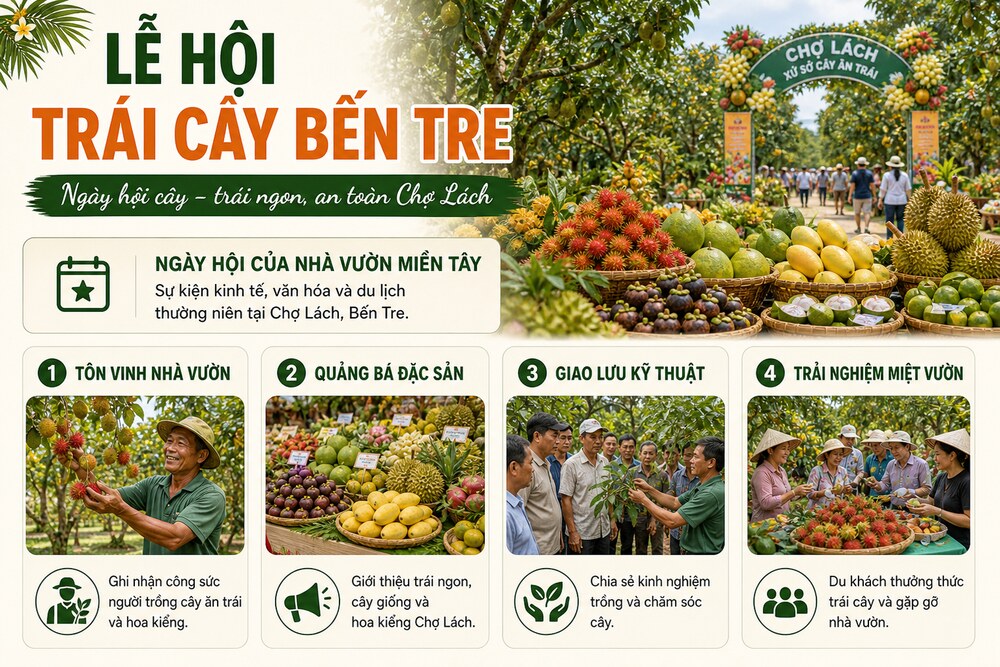 Lễ hội trái cây Bến Tre là gì?