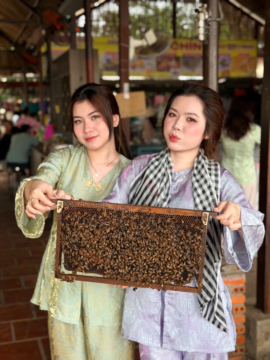Ảnh thực tế khách check-in tại trại ong mật cù lao Thới Sơn — 1