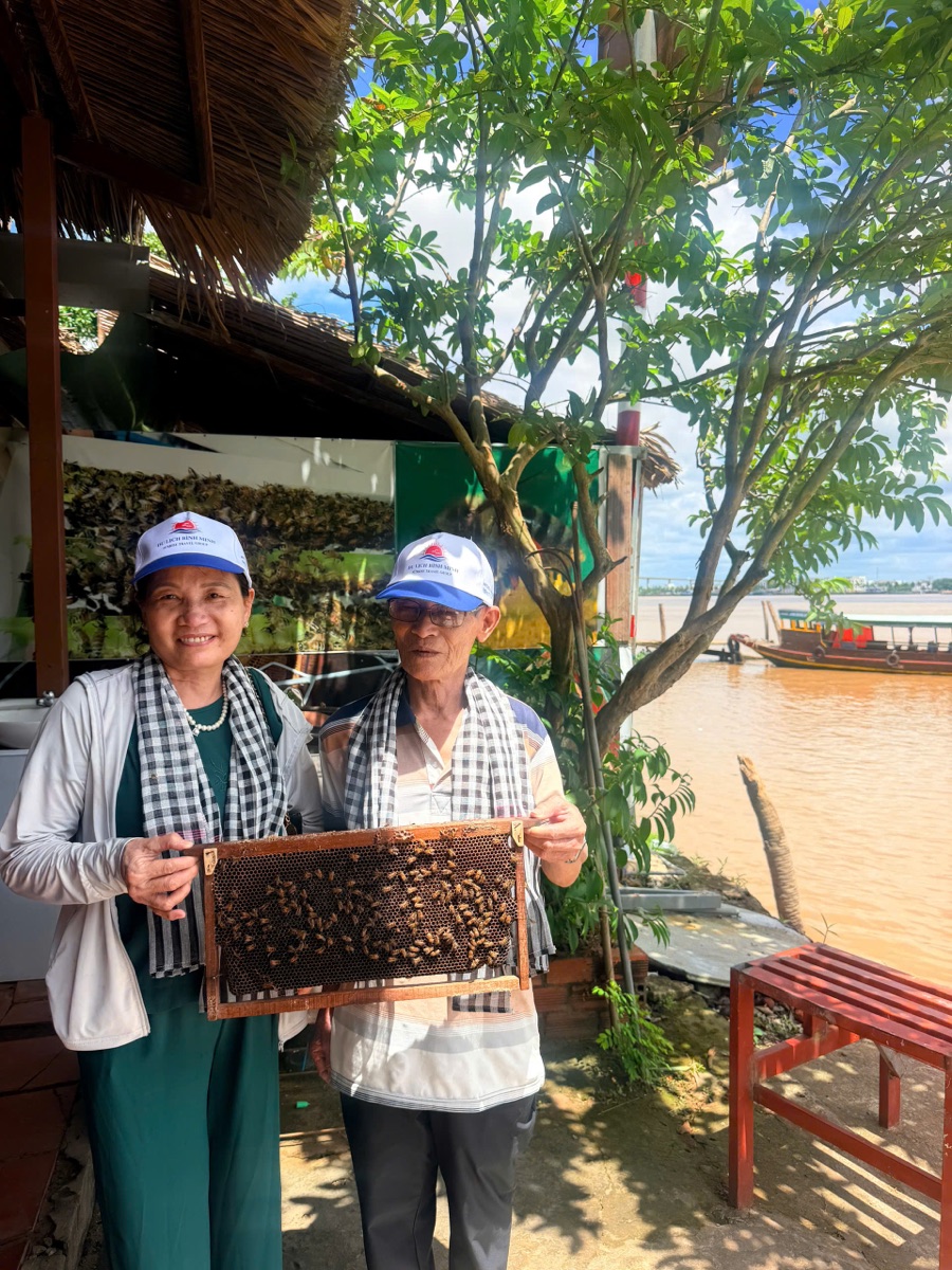 Ảnh thực tế khách check-in tại trại ong mật cù lao Thới Sơn — 3