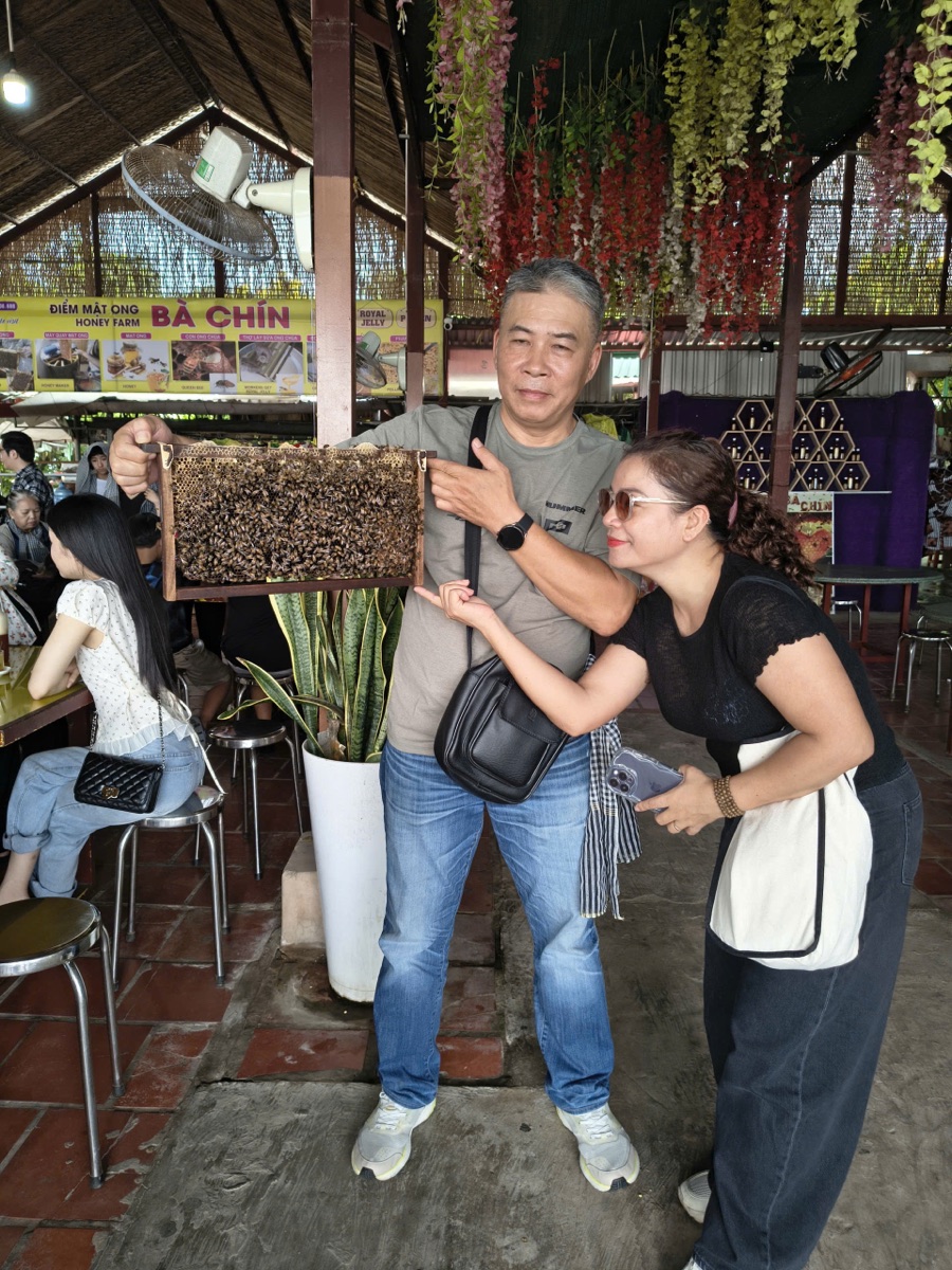 Ảnh thực tế khách check-in tại trại ong mật cù lao Thới Sơn — 6