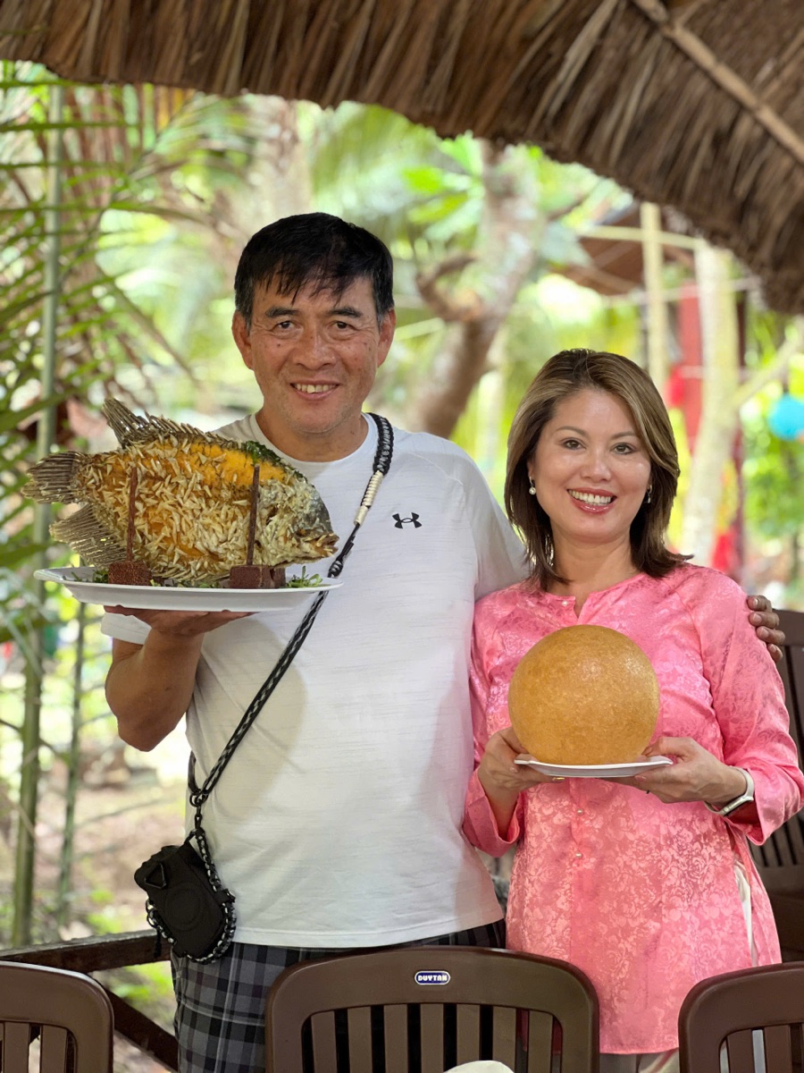Ảnh thực tế khách check-in tại nhà hàng miệt vườn trong tour — 5