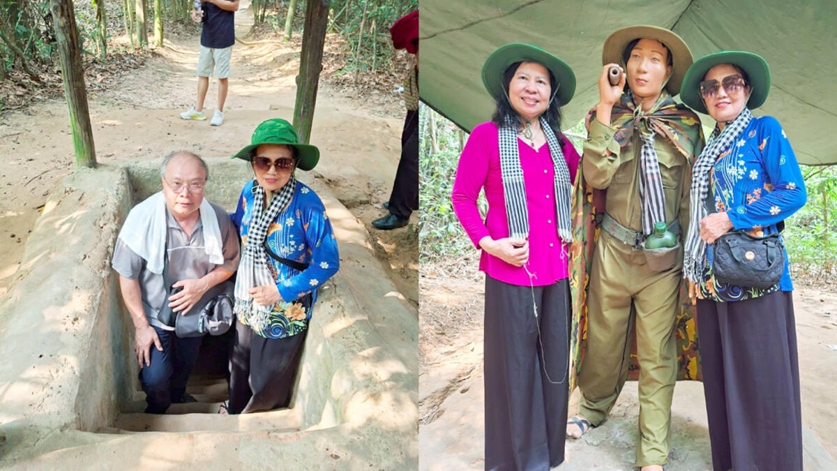 Đường hầm trong di tích địa đạo Củ Chi
